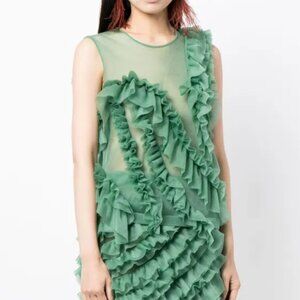 Ulla Johnson Winnifred Top Jade Green Runway 2023 Size Large NEW NWT